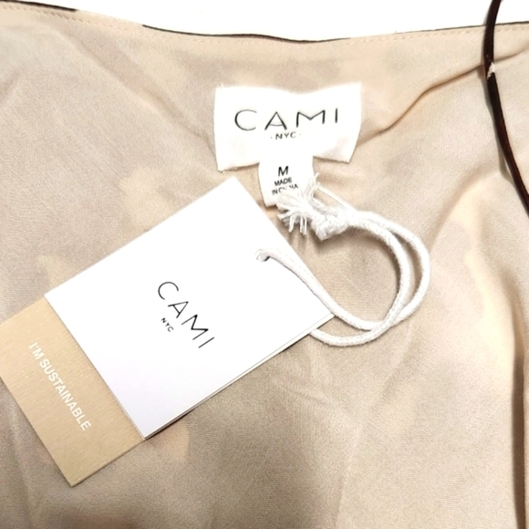 New!CAMI NYC Raine Georgette Cami Western Cow Print - Picture 8 of 10